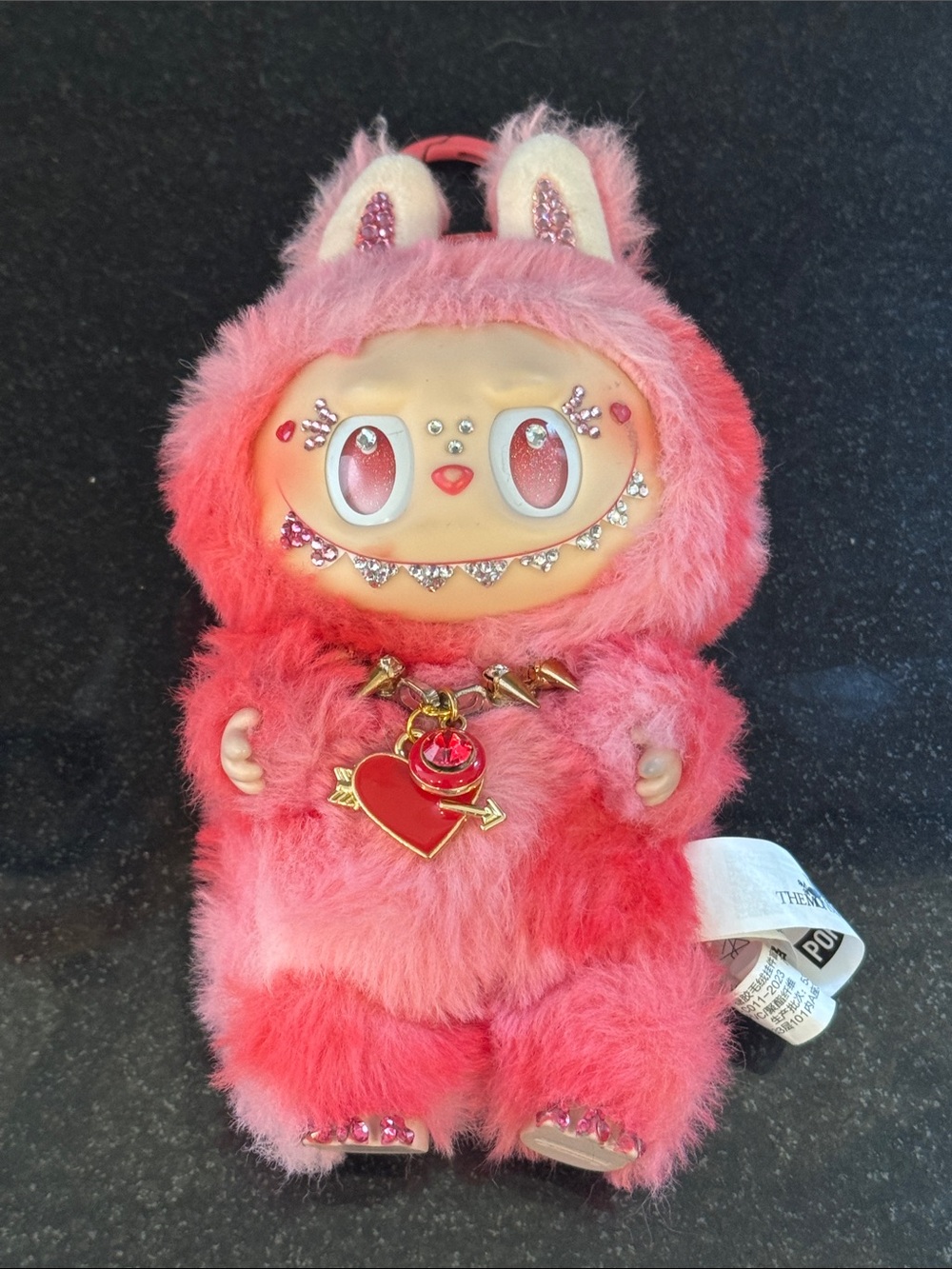 100% Pop Mart Labubu ‘Love’ w Swarovski crystals by @urbanbling, Big into Love
